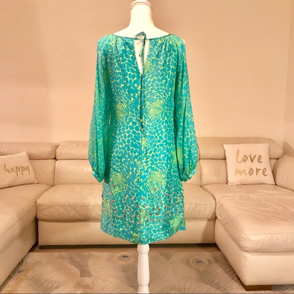 Lilly Pulitzer dress 100% silk size 6 - Picture 2 of 4